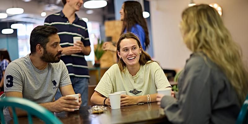 Students chatting