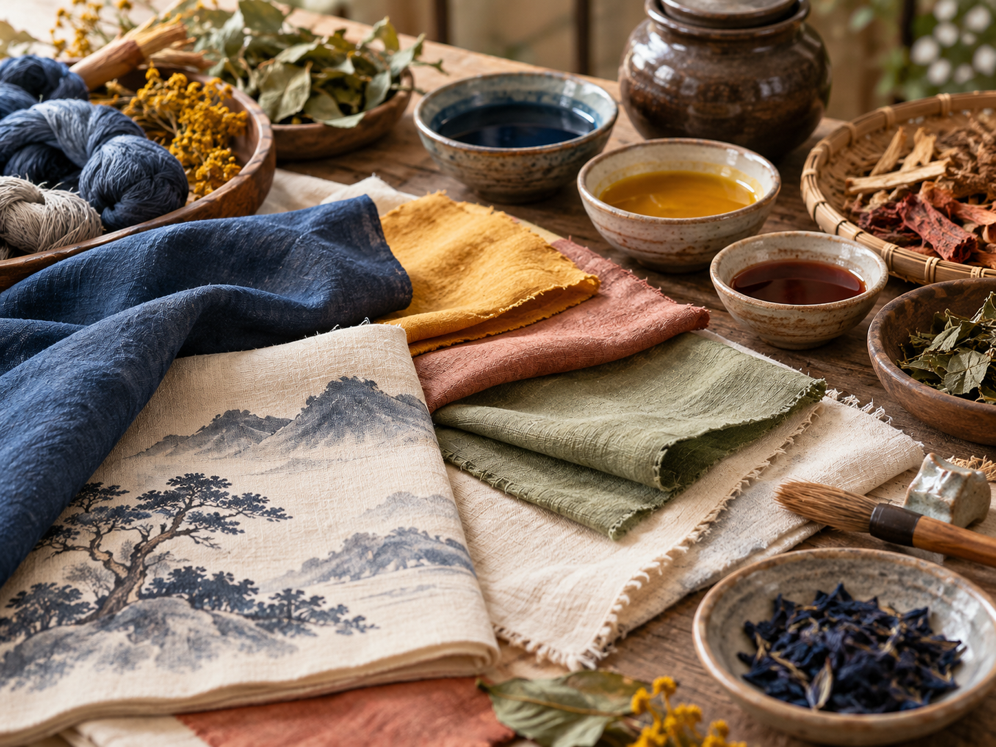 Workshop: Natural Dyeing Textile, as part of Leeds Korean Day Festival.